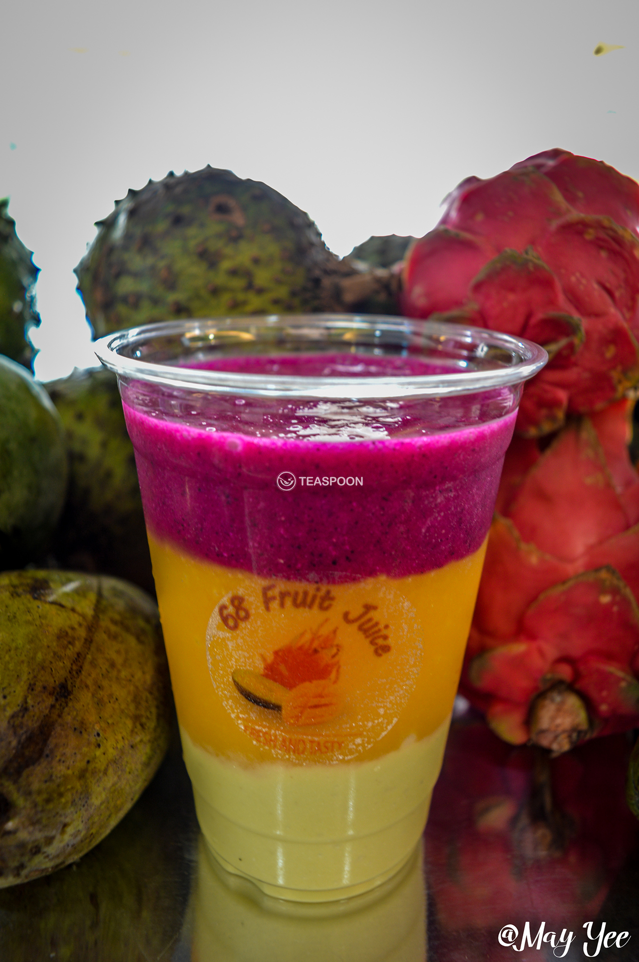 3 LAYER AVOCADO MANGO DRAGONFRUIT