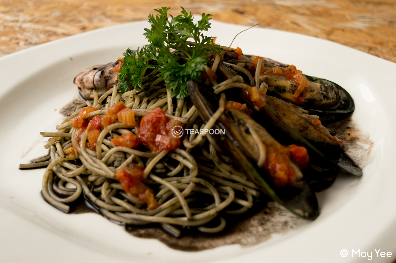 Squid Ink Seafood Pasta