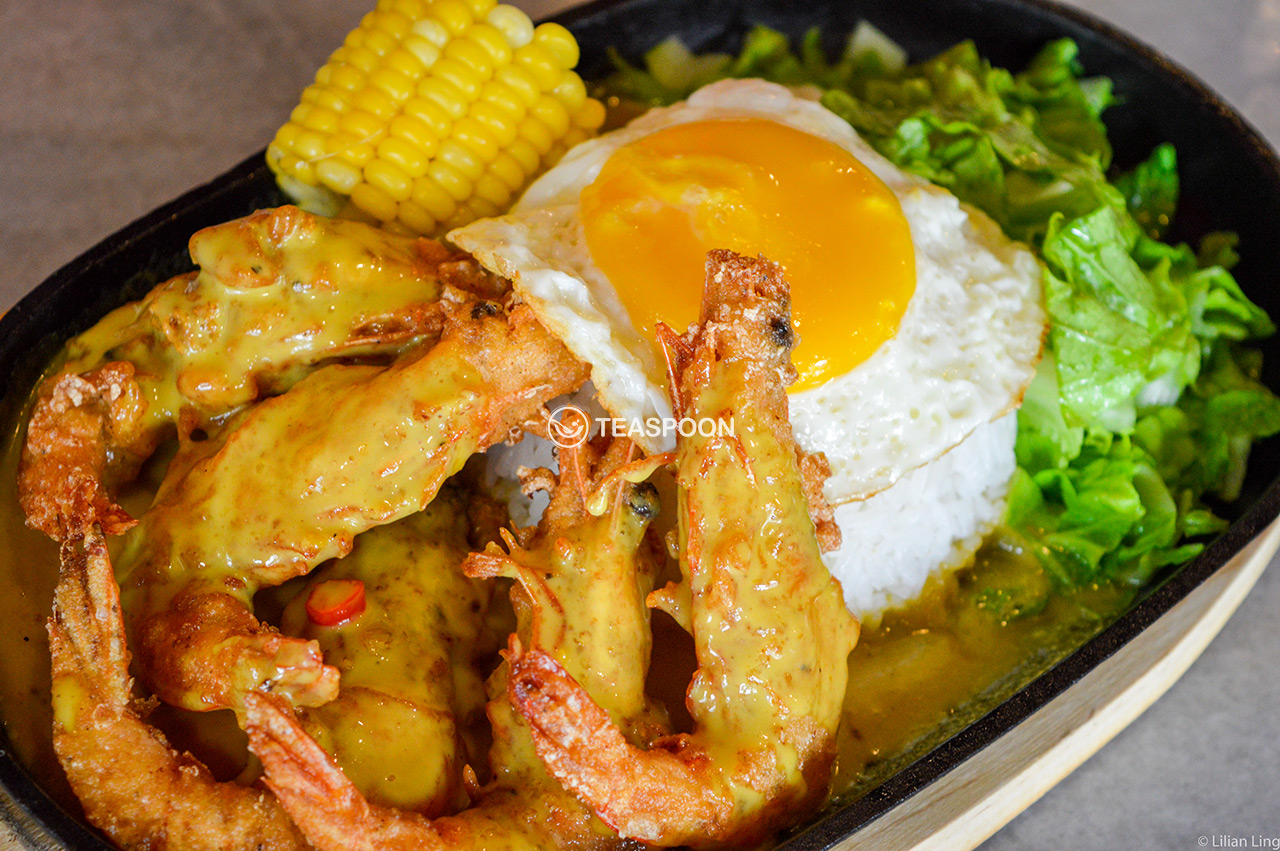 hot-plate-butter-prawn-rice