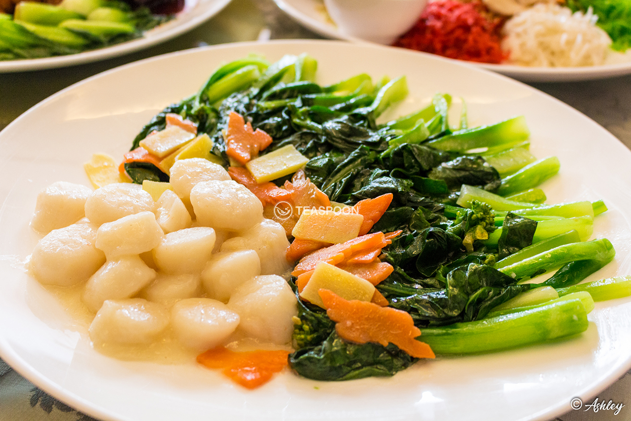 Scallop w Hongkong Kailan