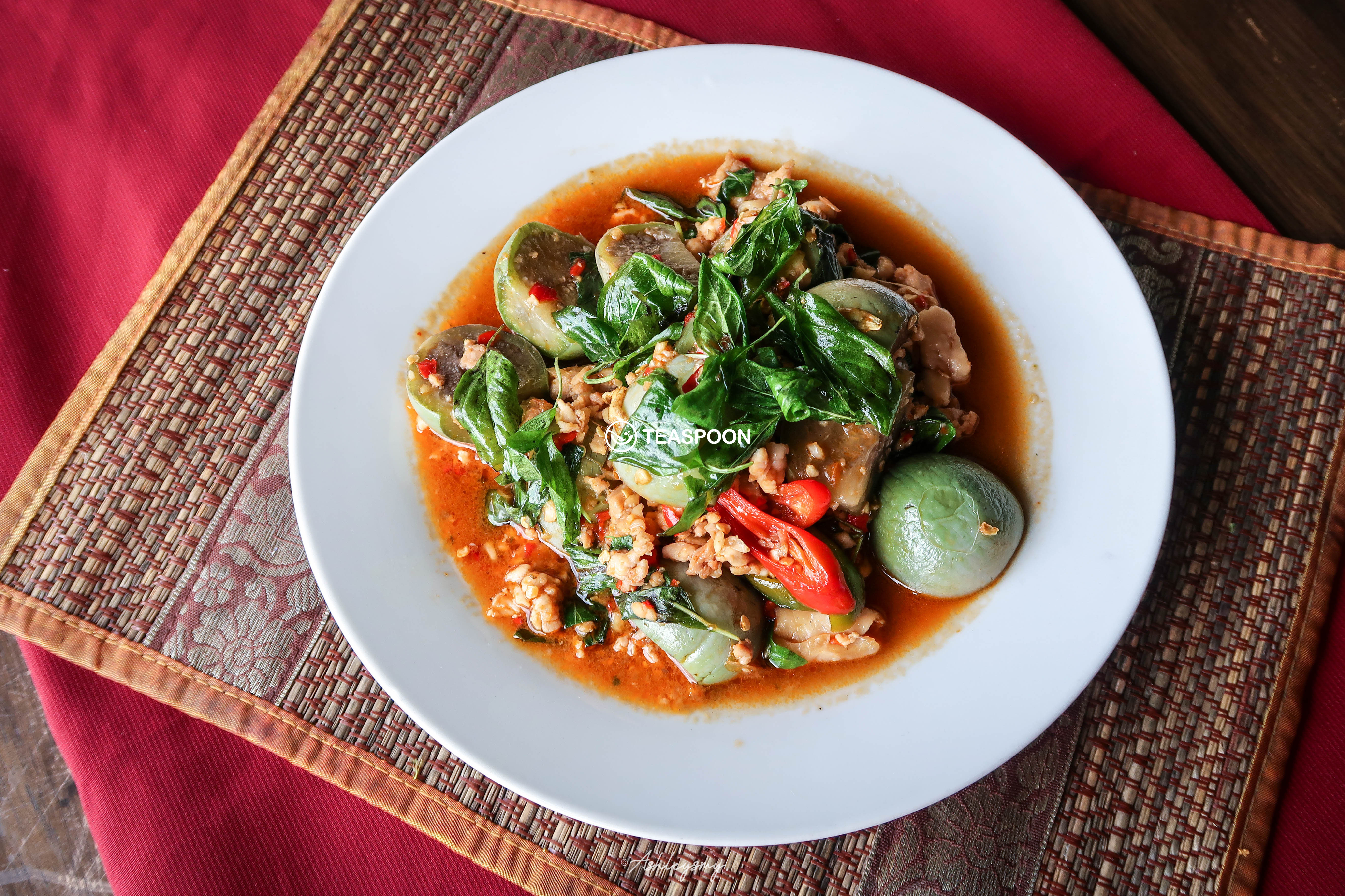 Stir Fried Thai Eggplants w Herbs