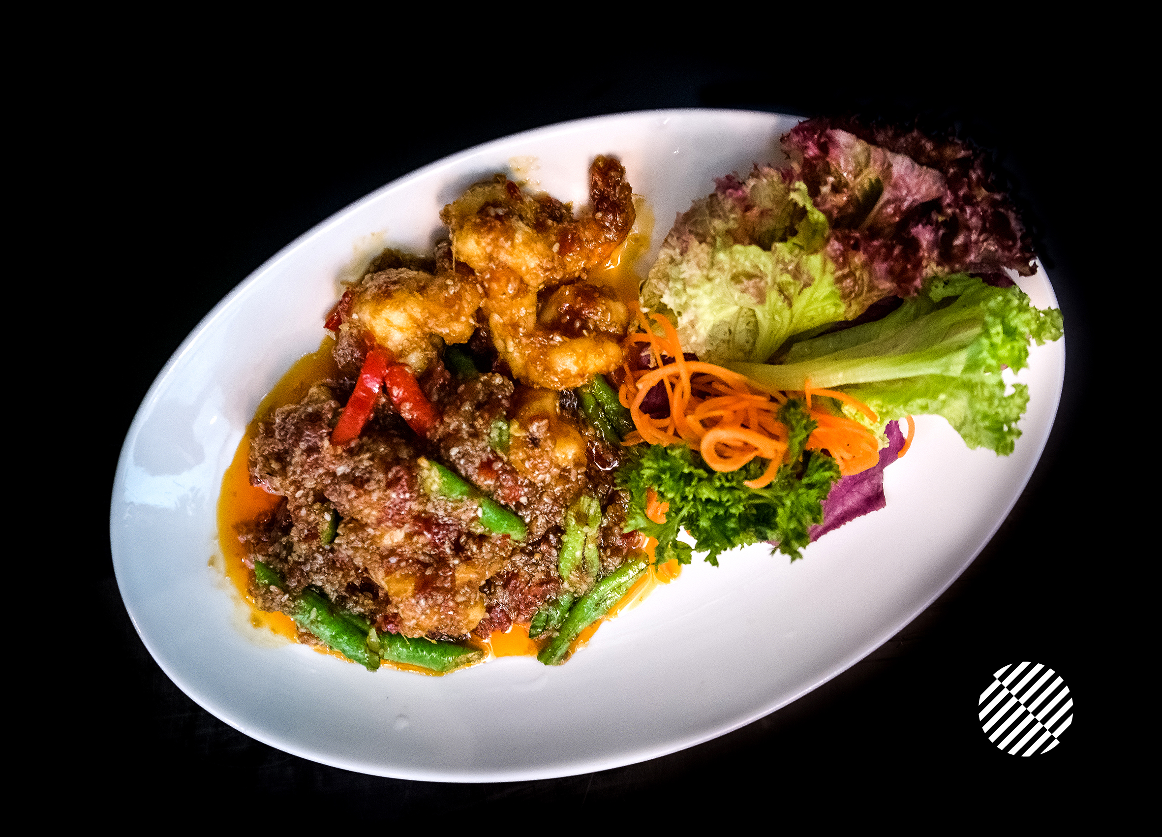 Wok fried Prawn with Sesame Sauce