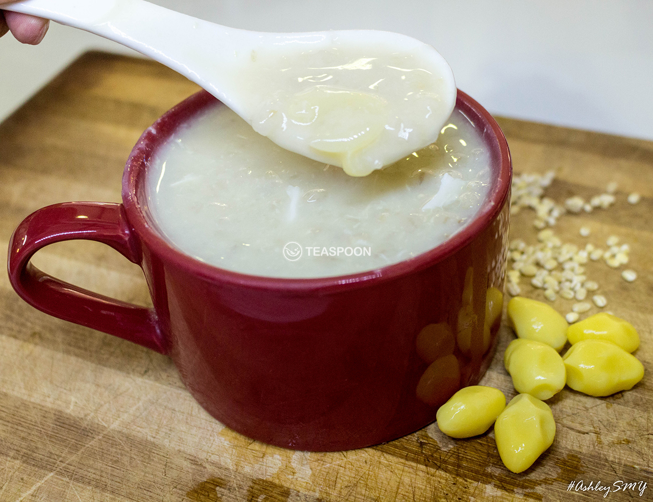 Beancurd Sheet with Barley & Ginkgo Soup (1)