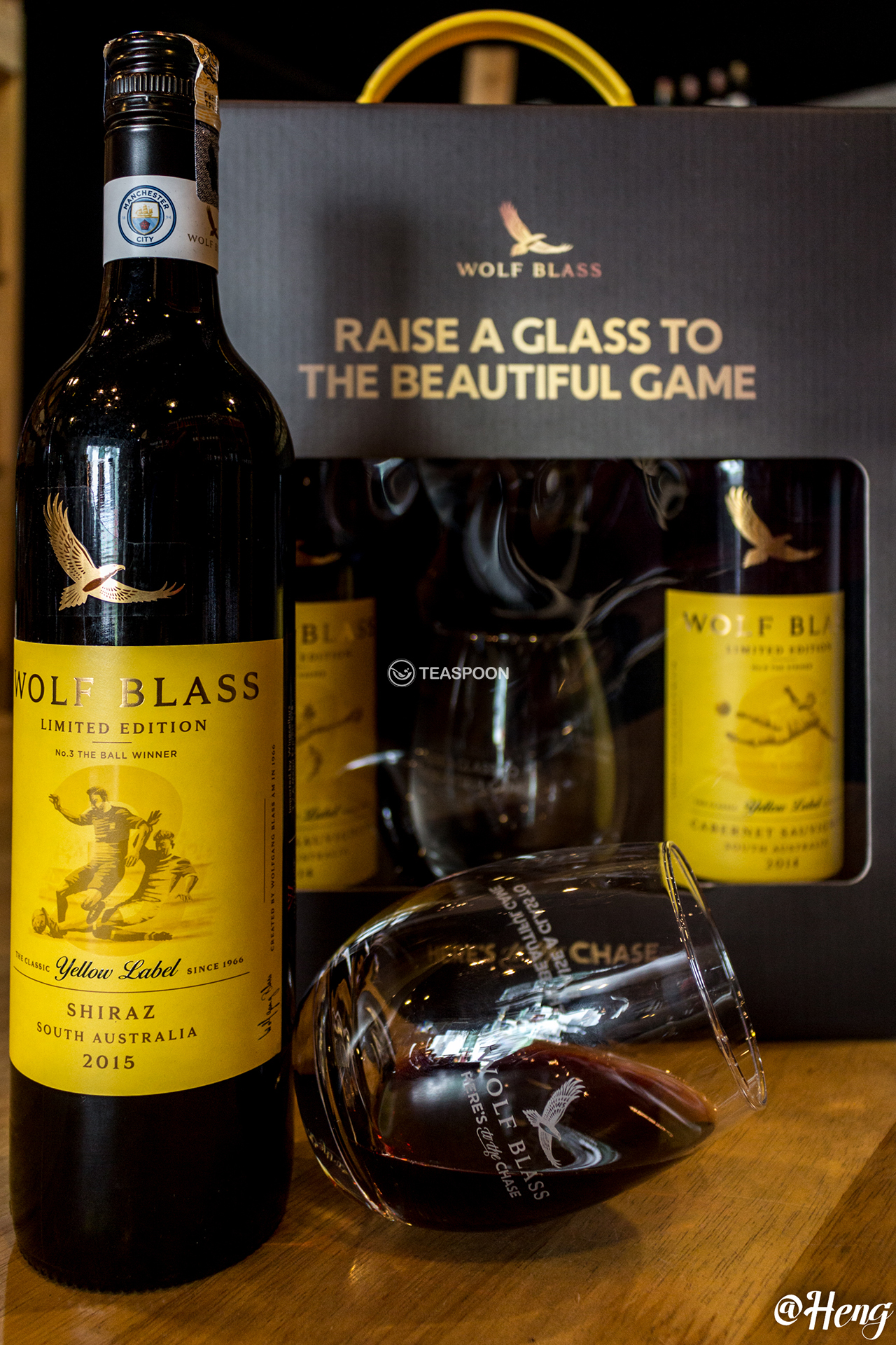 Wolf Blass  Limited  Edition Yellow  Label  Football  Series Cabernet Sauvignon and Shiraz